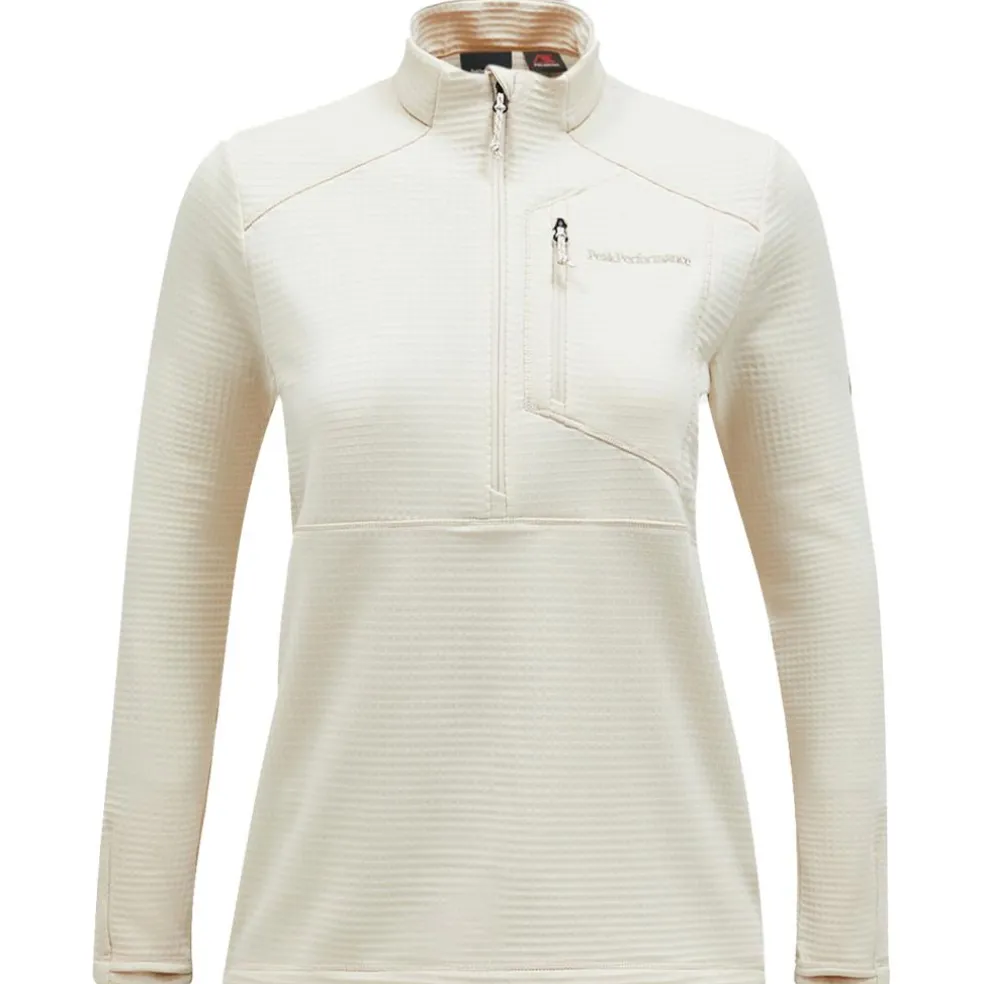 Peak Performance Trail Polartec Half Zip skipully dames sand fog