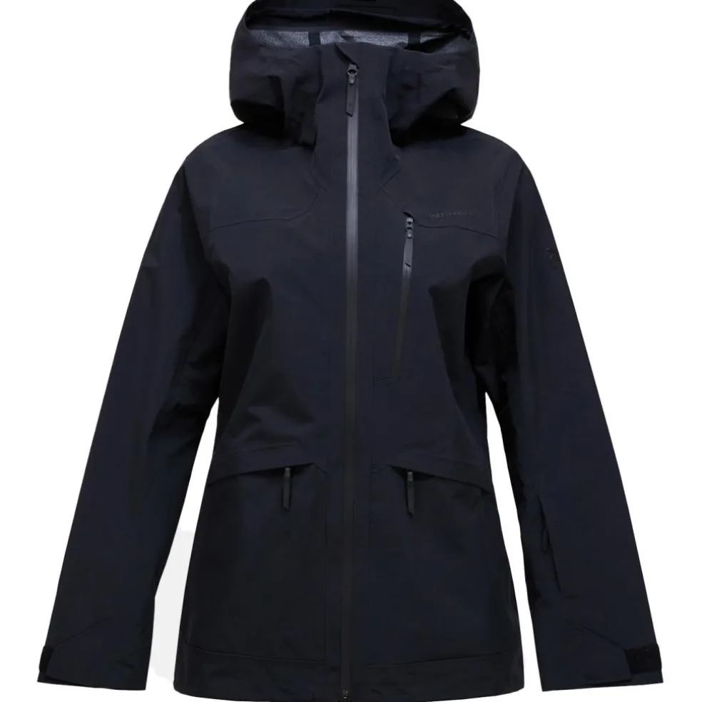 Peak Performance VERTEC softshell winterjas dames black