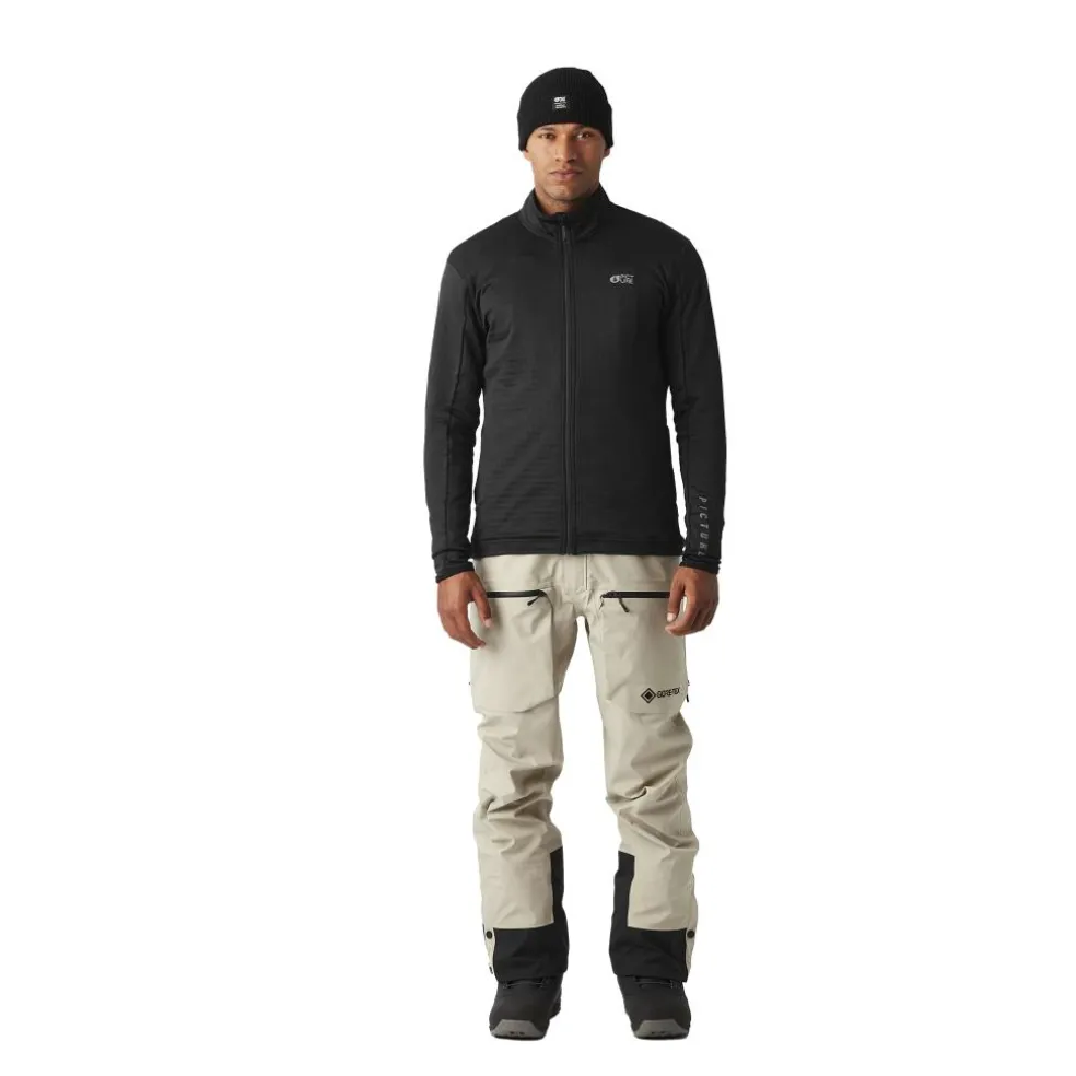 Picture Bake Grid vest heren black
