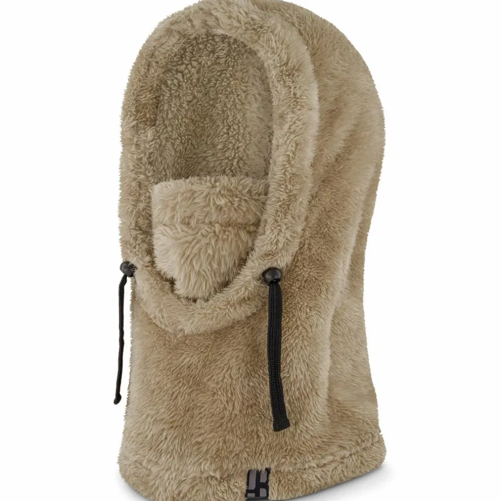 Poederbaas Fluffy balaclava sand