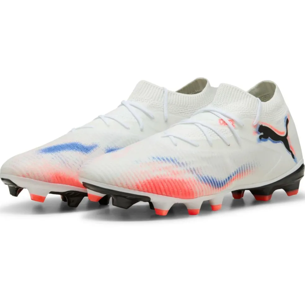 Puma Future 8 Match FG - AG voetbalschoenen PUMA white PUMA black glowing red
