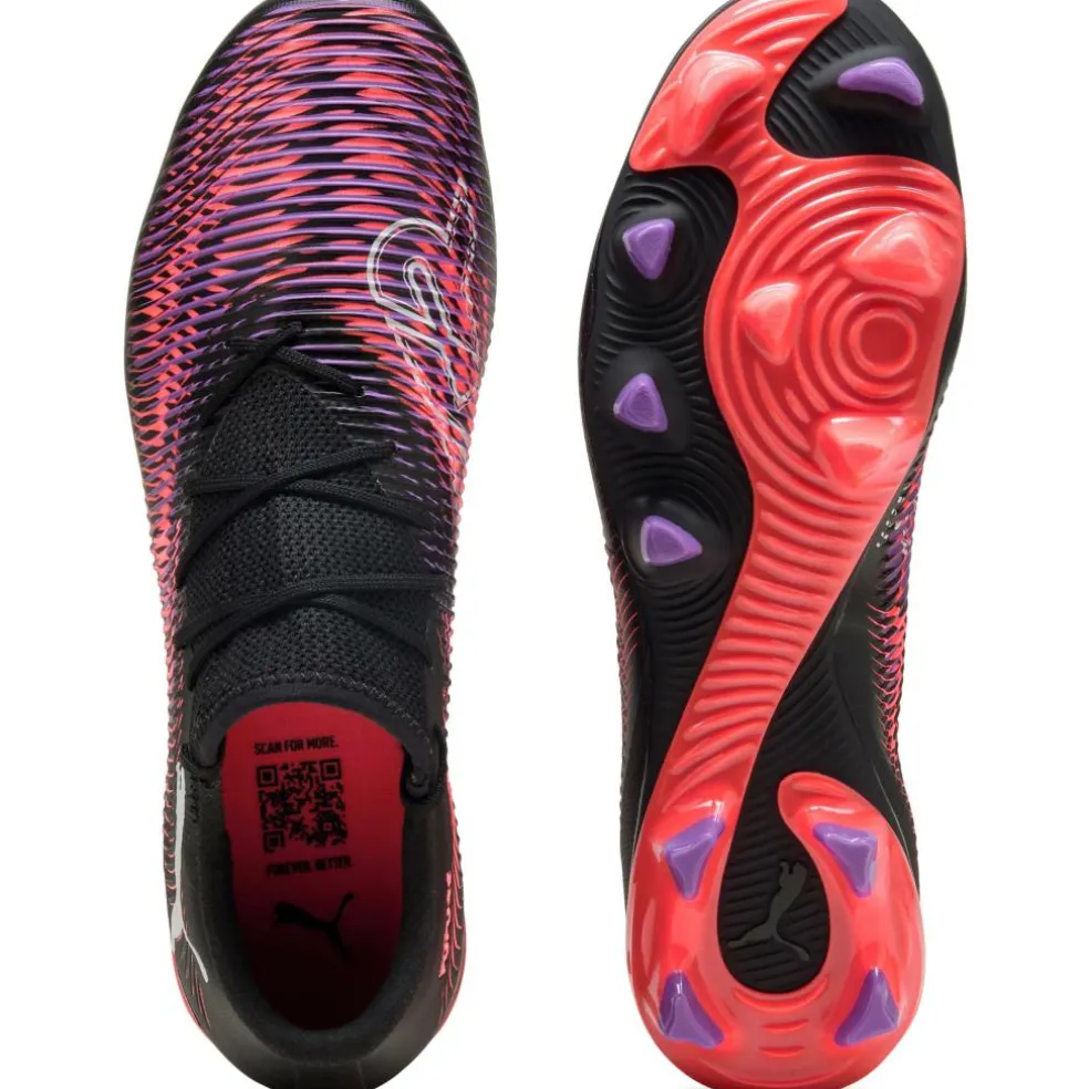 Puma FUTURE 8 MATCH Low FG AG voetbalschoenen heren PUMA black PUMA white glowing red