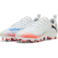 Puma Future 8 Play FG - AG voetbalschoenen junior PUMA white PUMA black glowing red