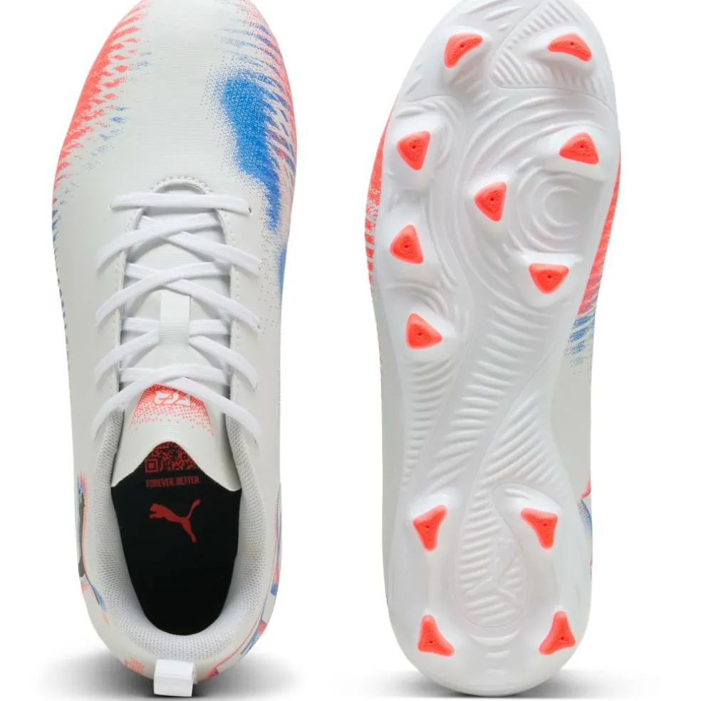Puma Future 8 Play FG - AG voetbalschoenen junior PUMA white PUMA black glowing red