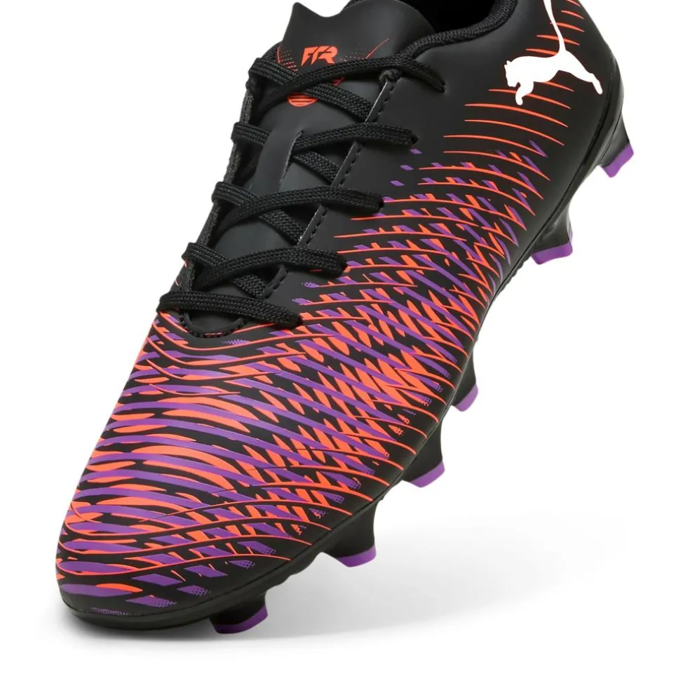 Puma FUTURE 8 PLAY FG AG voetbalschoenen junior PUMA black PUMA white glowing red