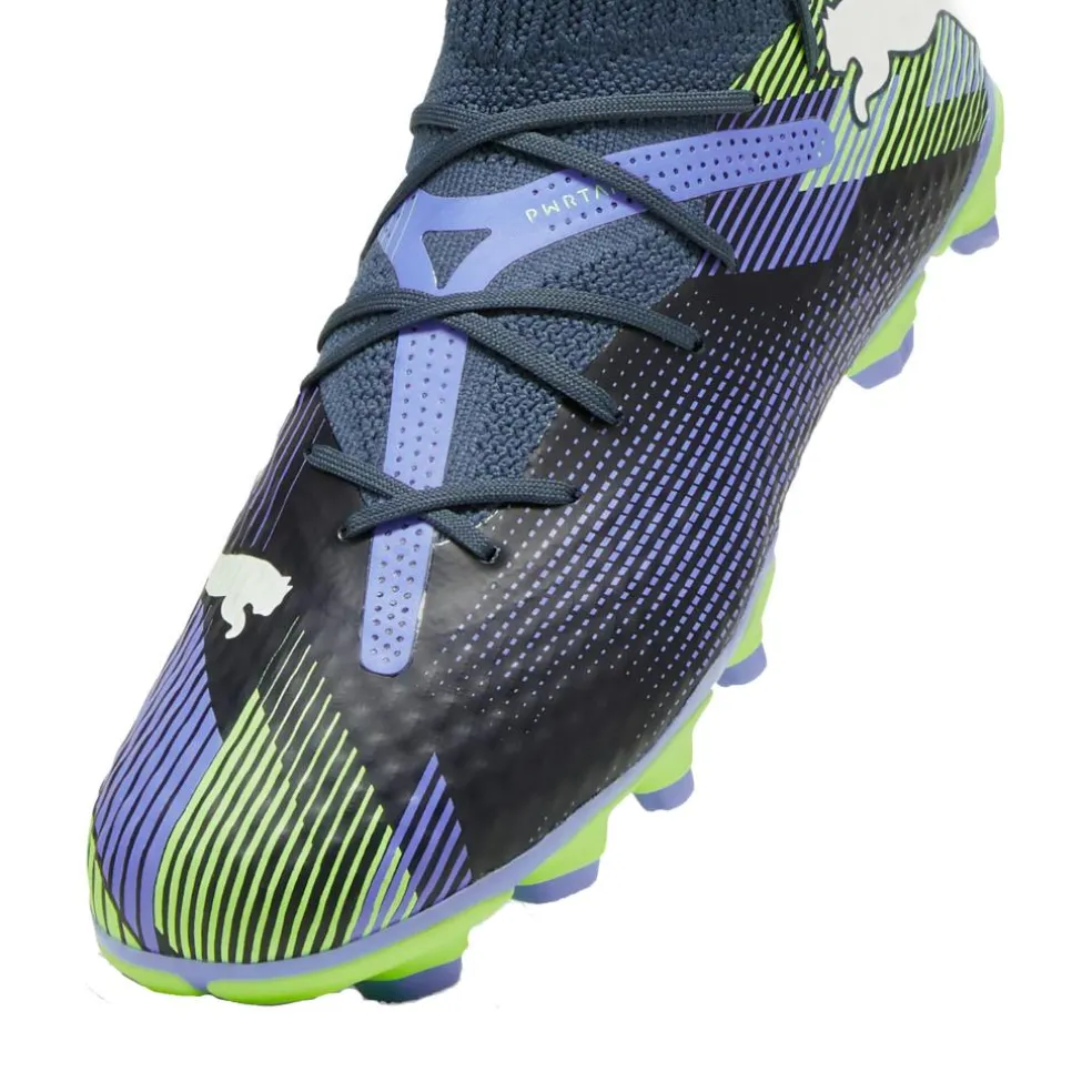 Puma FUTURE 7 PRO FG AG voetbalschoenen junior grey skies puma white fizzy apple