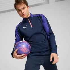Puma IndividualLIGA 1/4 Zip trainingsshirt heren club navy