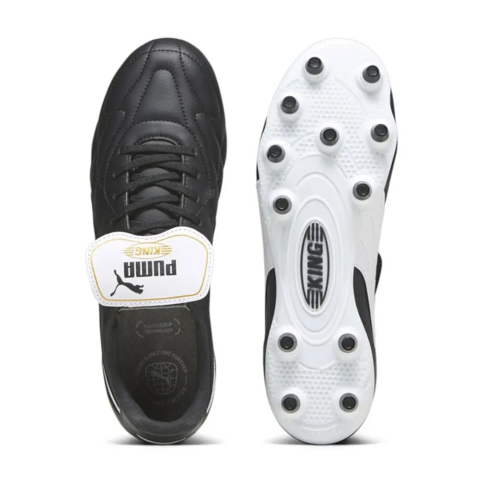 Puma KING TOP FG AG voetbalschoenen heren PUMA black PUMA white PUMA gold