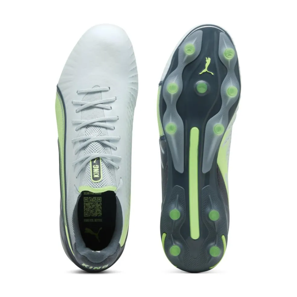 Puma KING ULTIMATE FG AG voetbalschoenen heren frosted dew fizzy apple grey skies