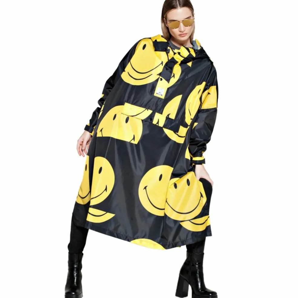 Rainkiss All Smiles X Smiley regenponcho black