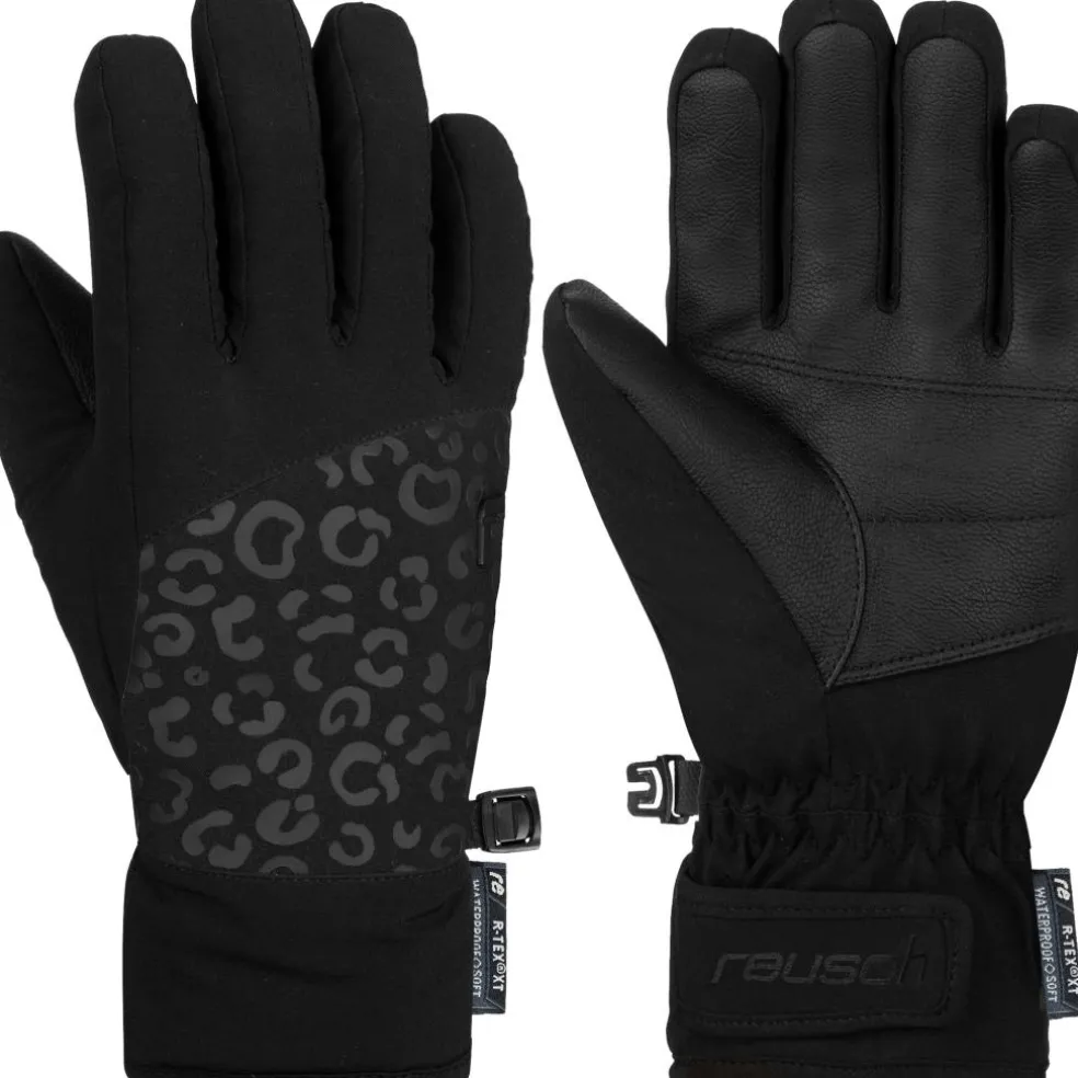 Reusch Beatrix R-TEX XT handschoenen junior black black leopard