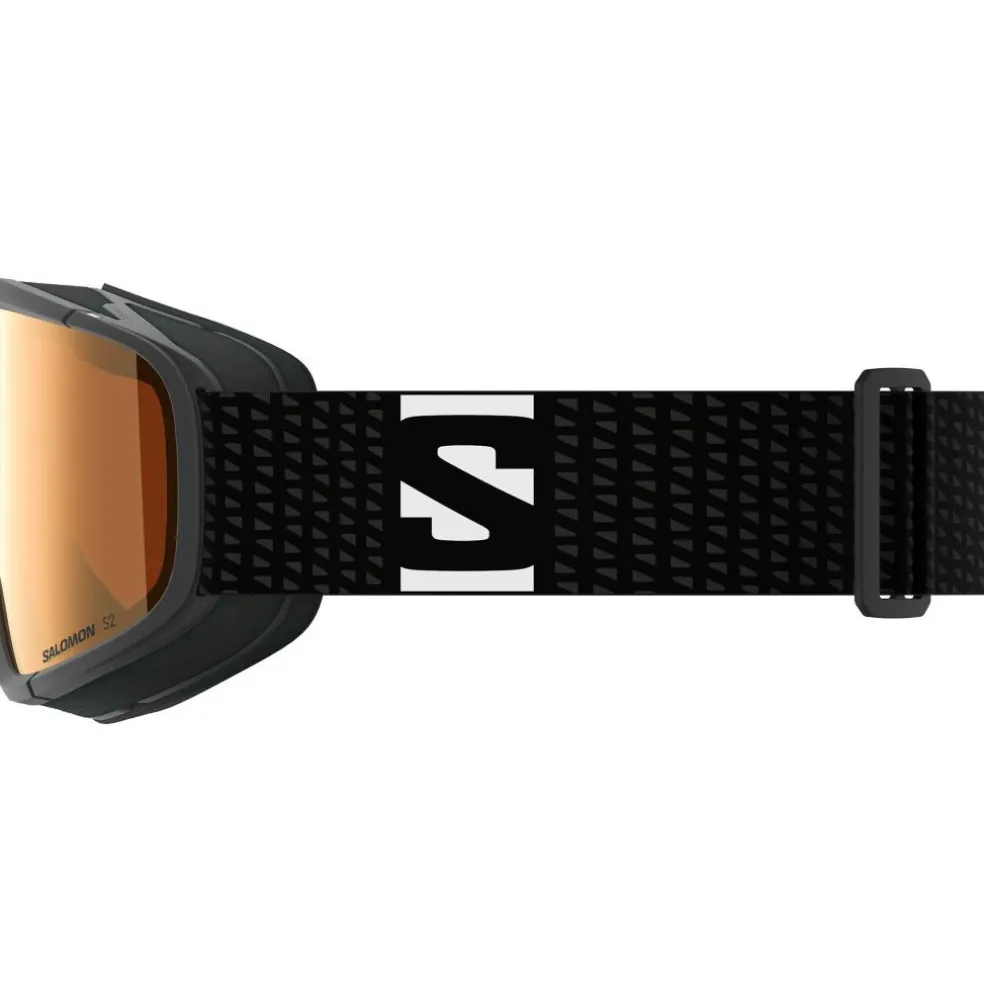 Salomon Lumi Acces skibril junior tonic orange black