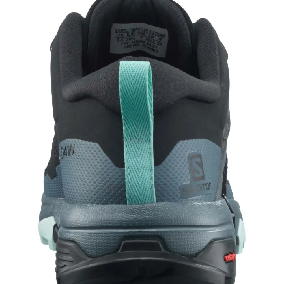 Salomon X Ultra 4 GTX wandelschoenen dames black stormy weather opal blue