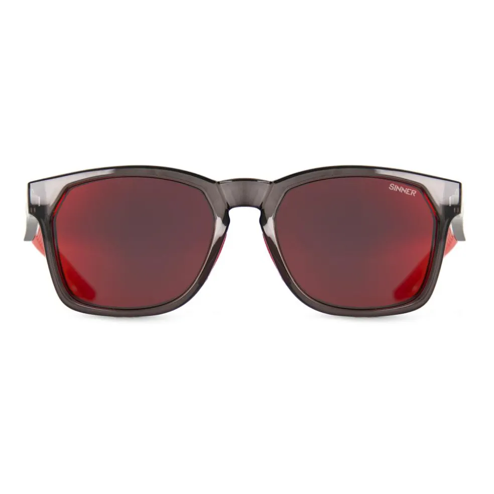 Sinner Faveira zonnebril smoke red oil crystal black red