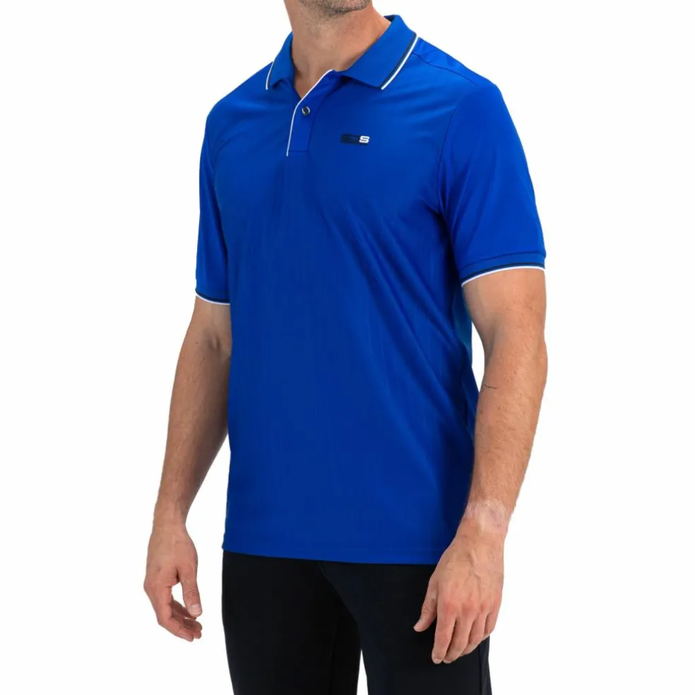 Sjeng Sports Cense tennispolo heren blue neon