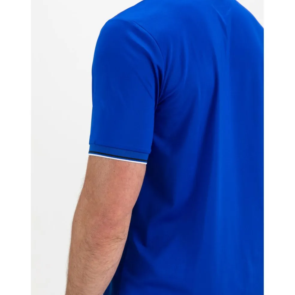 Sjeng Sports Cense tennispolo heren blue neon