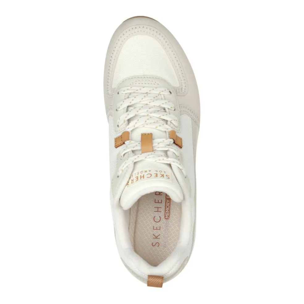 Skechers Uno - Layover schoenen dames gebroken wit