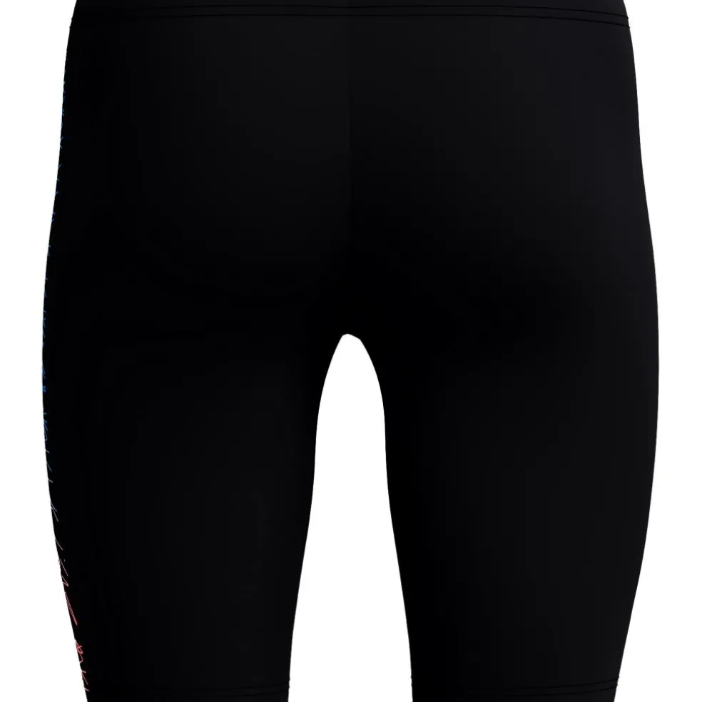 Speedo Medley Logo Jammer zwemboxer heren black orange