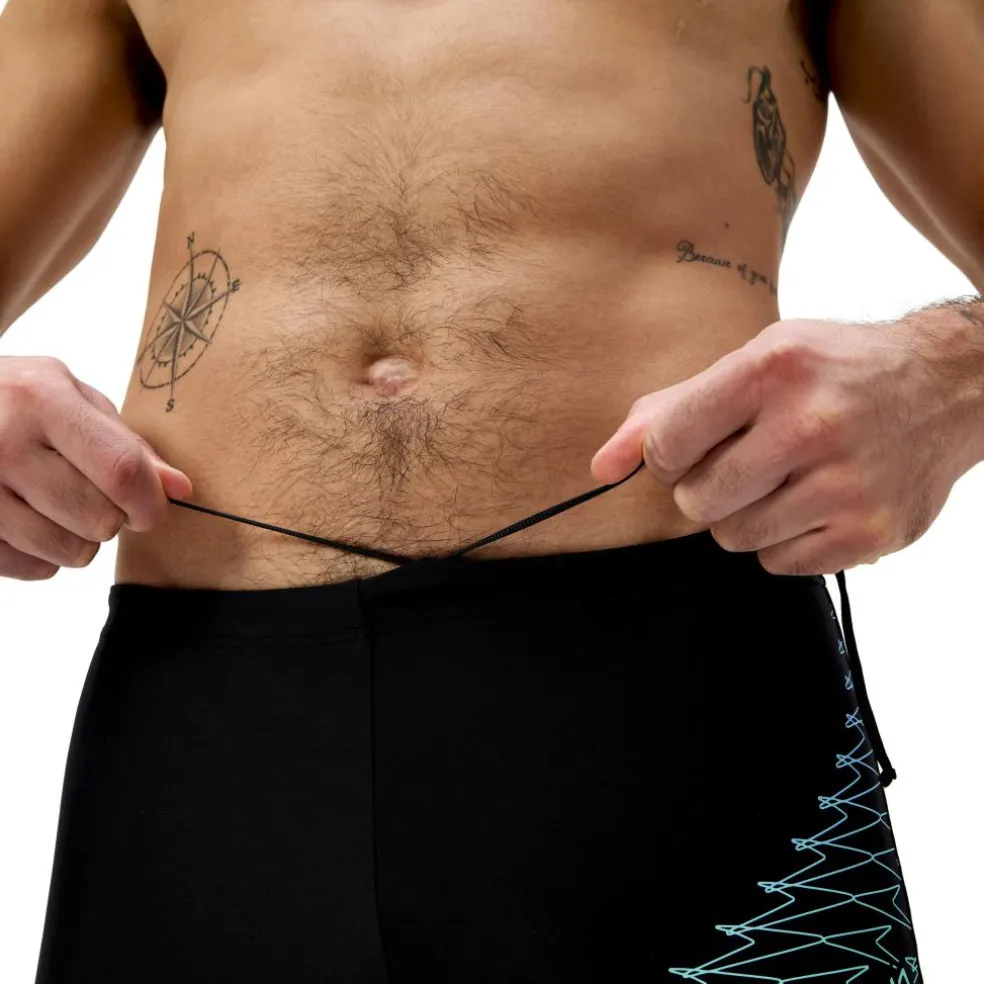 Speedo Medley Logo zwemboxer heren black green