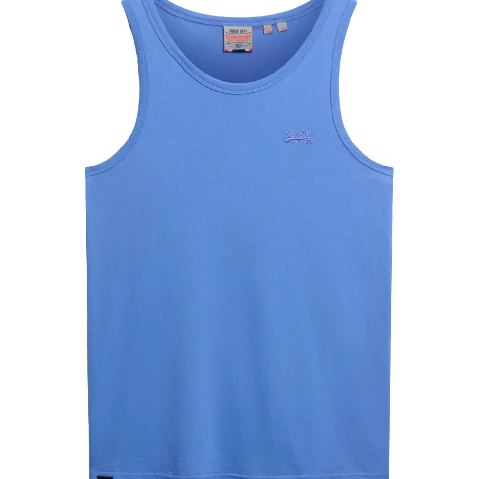 Superdry Essential tanktop heren chambray blue