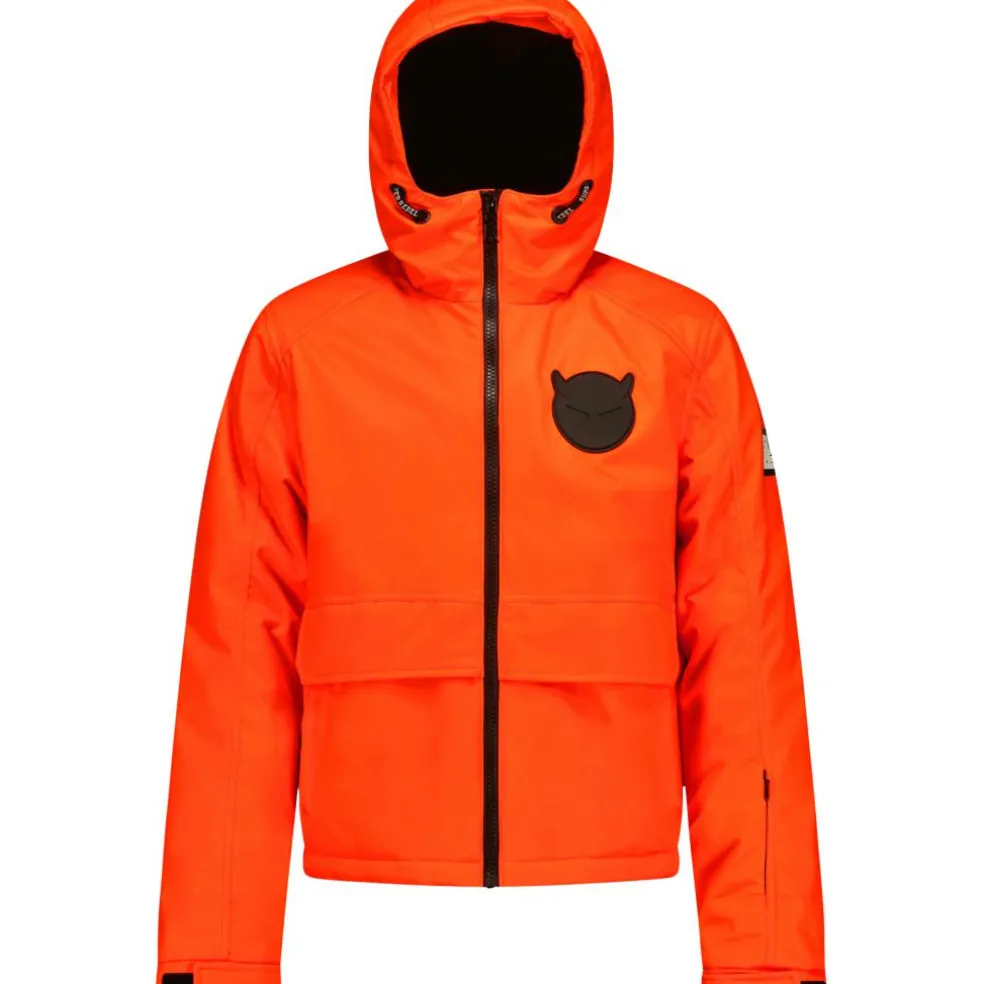 SuperRebel SPACE winterjas junior neon orange