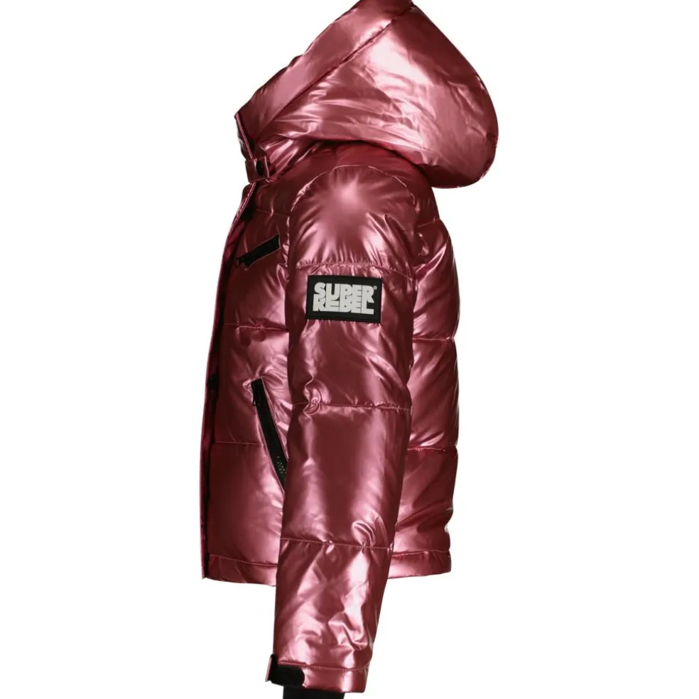 SuperRebel SPICY winterjas junior pink metallic