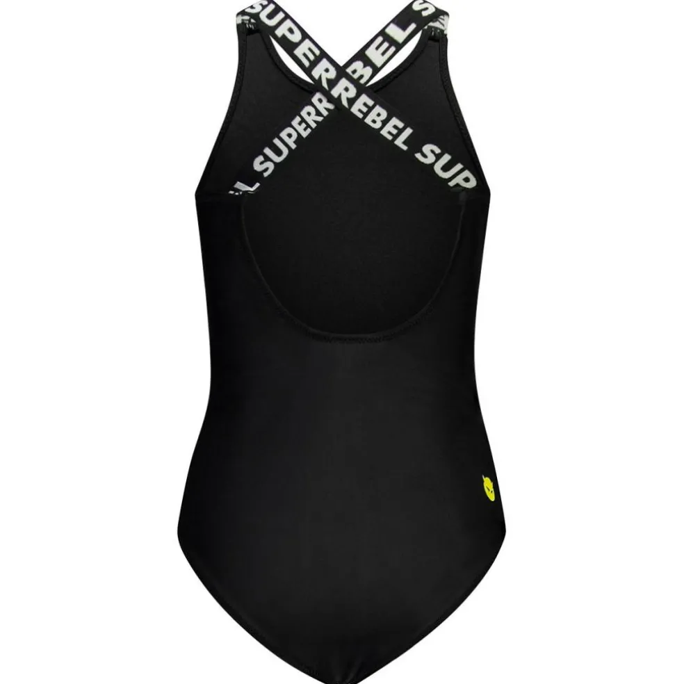 SuperRebel Venice badpak junior black white