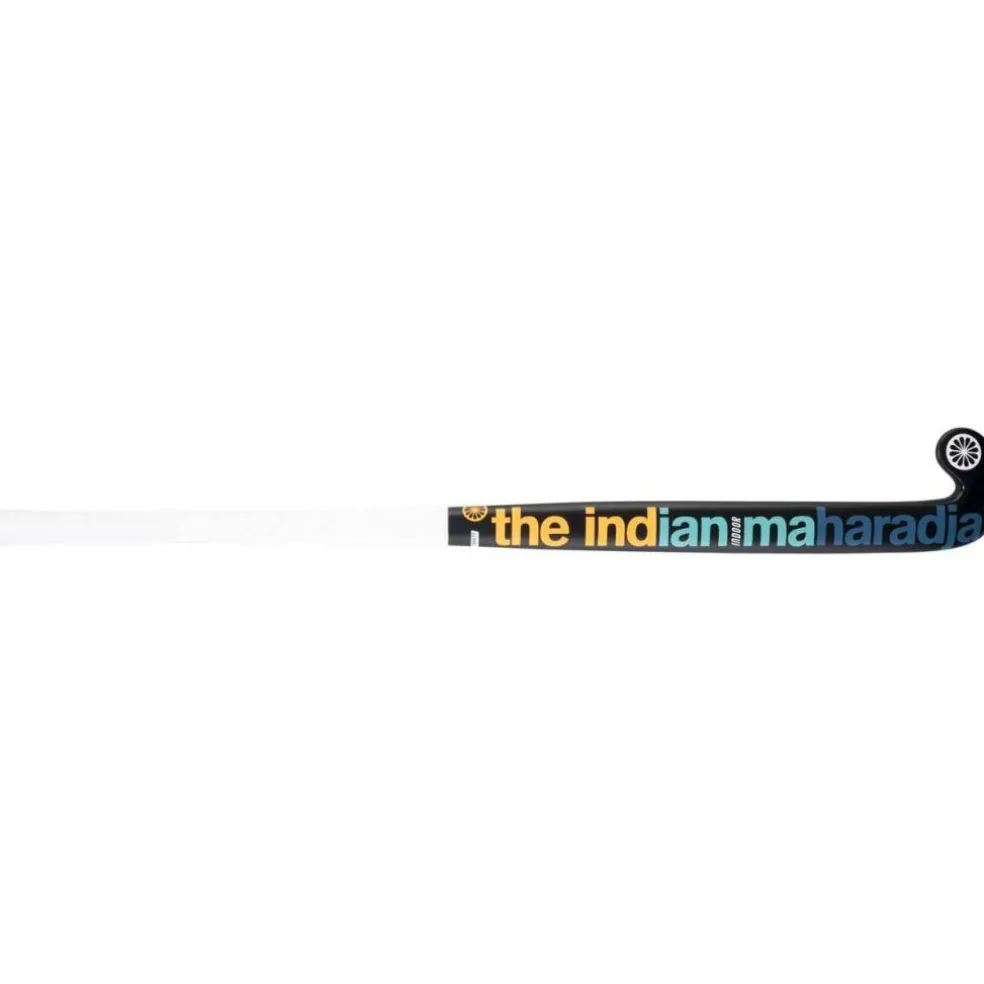 The Indian Maharadja Gravity 00 Mid Bow zaalhockeystick black orange aqua black