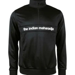 The Indian Maharadja  Poly Terry Half Zip hockeytrui heren black