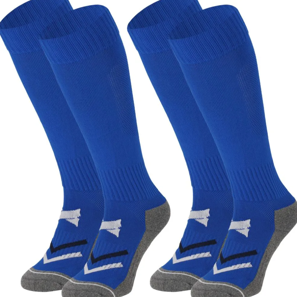 Xtreme Sockswear Pro Soccer voetbalsokken kobalt blue 2-pack