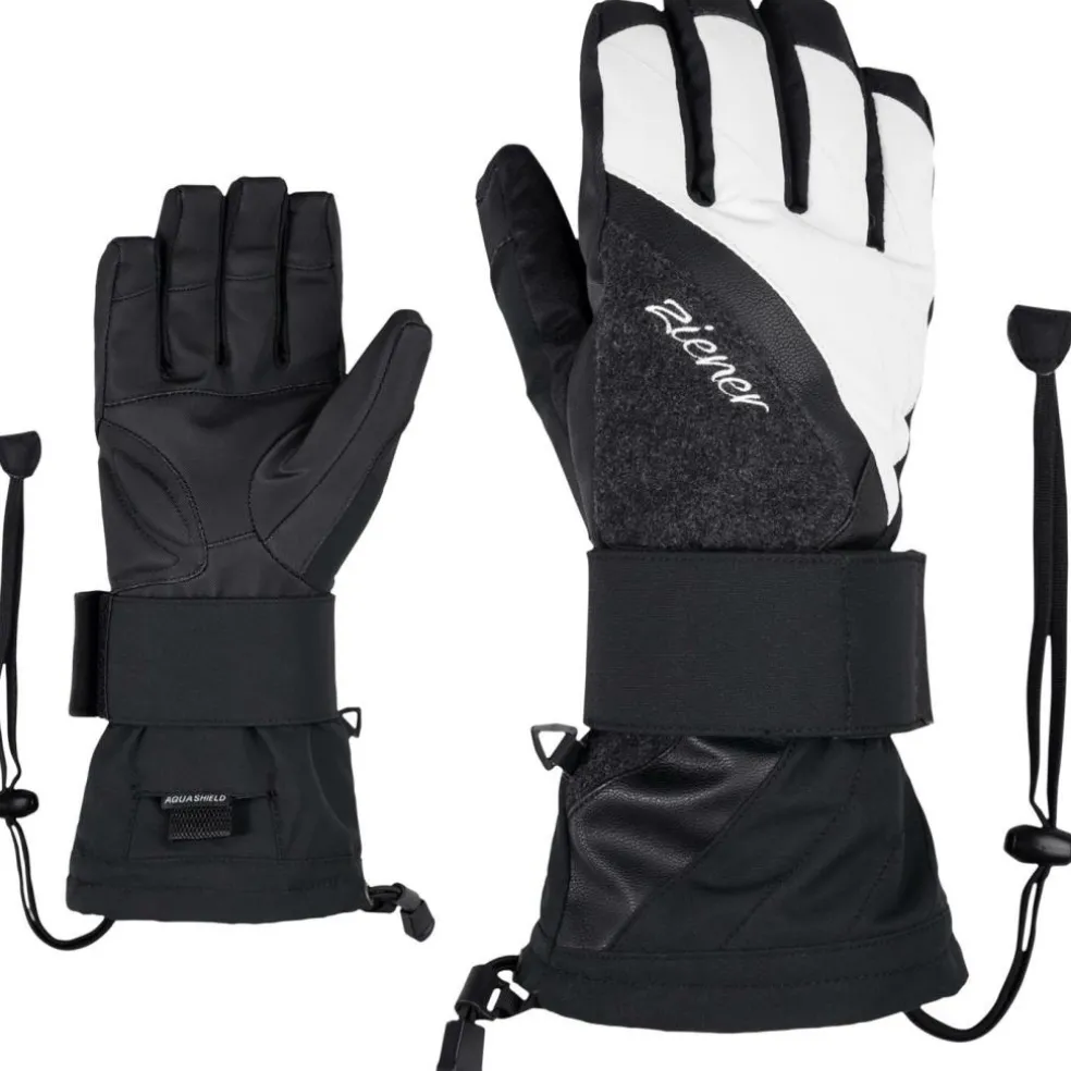 Ziener MILANA AS handschoenen dames black white